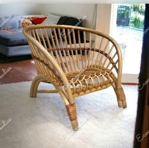 เก้าอี้หวายสวนเดี่ยวดีไซน์ทันสมัยสำหรับพักผ่อนในร้านอาหารลานบ้านโรงแรมวิลล่าเฟอร์นิเจอร์สวนกลางแจ้ง - Product Image 1