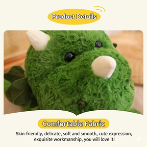 Aika Figurine de dragon Wyvern multicolore mignonne, jouet en peluche, décoration de chambre, cadeau - Product Image 2