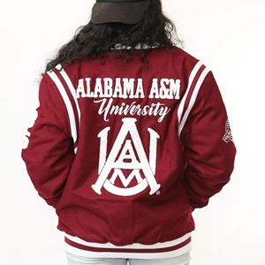 Veste universitaire Alabama A&M University Infinitive Apparel, personnalisée, premium, HBCU, respirante, en tricot, fourrure de lapin, hiver - Product Image 3