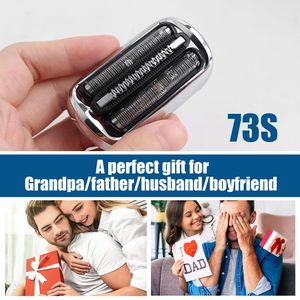 Paquete de 3 cabezales de afeitado de repuesto de doble cuchilla compatibles con la afeitadora eléctrica para hombre, color plateado, para uso facial - Product Image 2