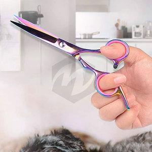 Professional <b>Hair</b> Cutting <b>Thinning</b> Shears Multi Titanium Coated Custom Design Lightweight Stylish <b>Scissors</b> Cutting - Product Image 5