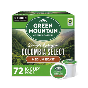 กาแฟกรีนเมาน์เทน โคลอมเบีย ซีเล็ค คีริก ซิงเกิลเซิร์ฟ เค-คัพ พ็อดส์ กาแฟคั่วกลาง 72 แคปซูล - Product Image 1
