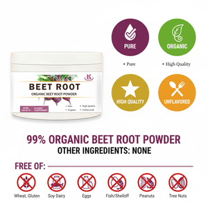 ผงบีทรูทออร์แกนิกขายดีแบบ OEM/ODM ช่วยเพิ่มพลังงานและเสริมสร้างระบบภูมิคุ้มกัน - Product Image 5