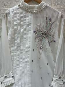 Designer moderne indien pakistanais vêtements nouveauté Salwar Kameez travail à la main Kurti pantalon Dupatta Georgette dernière broderie - Product Image 2