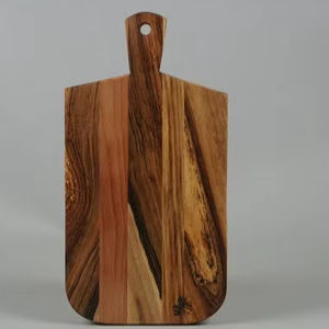 Tabla de Cortar de Madera de Acacia Personalizada, 2.0 cm de Grosor, Apta para Lavavajillas, Duradera, Reutilizable, Tabla de Cortar de Cocina, Artesanía Hecha a Mano - Product Image 1