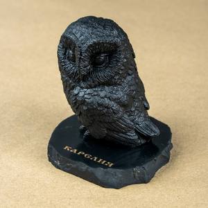 Figurine d'hibou en shungite - Product Image 2
