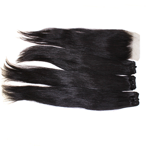 Venta al por mayor 100% pelo humano cuerpo onda cierre peluca 10-40 pulgadas de largo natural virgen cutícula alineada incluye recto transparente - Product Image 4