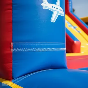 Tobogán Inflable con Diseño de Avión Comercial, Castillo Hinchable de PVC de 7x5m para Niños, Tobogán Seco para Parques de Diversiones - Product Image 5
