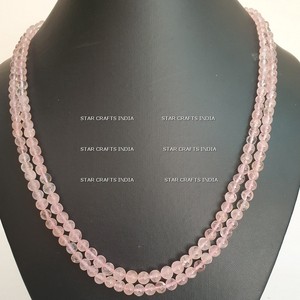 Collier de perles en tissu fait main de haute qualité bijoux d'imitation colorés pour femmes bijoux artisanaux religieux chrétiens de l'inde - Product Image 6