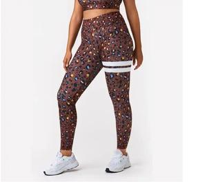 Personalizado de secado rápido transpirable correr mujeres Yoga Fitness Leggings cintura alta moda mallas de Yoga sin costuras - Product Image 2