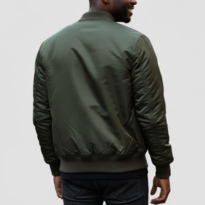 Nouvelle arrivée 2025, veste à capuche imperméable confortable en toile à fermeture éclair pour homme, 100% laine, logo brodé personnalisé, taille plus - Product Image 4