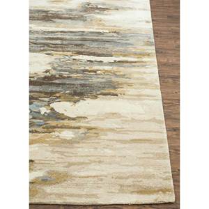 พรมทำมือจากขนสัตว์และใยวิสโคส รุ่น Taq-4305 รูปทรงสี่เหลี่ยมผืนผ้า หนา 10 มม. ลายเส้นนามธรรม สำหรับใช้ในบ้านและทางเดิน - Product Image 4