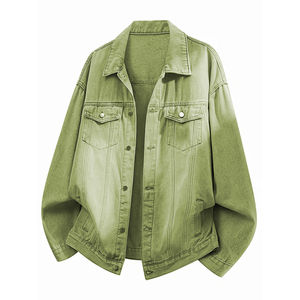 Nouvelle qualité de qualité supérieure fabricant personnalisé style vintage et vente en gros nouvelle veste en jean denim jaune au design court - Product Image 1