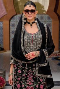 Nueva colección de Real Chinon bordado trabajo listo Salwar Kameez para fiestas - Product Image 2