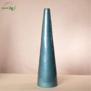 Vase de table en bambou enroulé moderne - Matériel naturel écologique et durable Décoration sculpturale avec diamètre personnalisé - Product Image 5