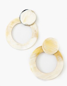 Pendientes de cuerno hechos a mano de moda superior para mujer Diseño elegante Precios al por mayor directos de la India - Product Image 3