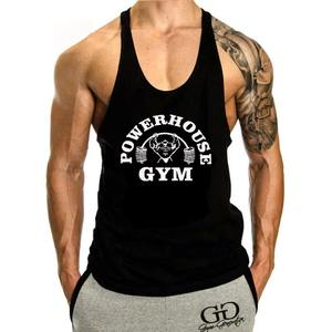 Camiseta sin mangas de gimnasio para hombre al por mayor, camiseta informal de algodón para culturismo, ropa deportiva para fitness, camiseta sin mangas serigrafiada personalizada - Product Image 5