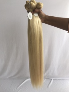 24 ''Straight Raw Indian Temple Virgin Remy Hair Extension #60 Color Single Drawn Cutícula Alineada 12A 11A Proveedor al por mayor - Product Image 5