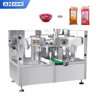 Machine de remplissage et d'emballage automatique pour sachets souples, sachets stand-up, sachets à fond plat, pour jus, boissons énergisantes, boissons gazeuses, soupes, lait, eau et autres liquides