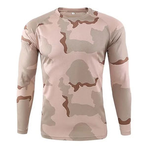 Camiseta con patrón de caza de camuflaje para hombre, camisetas con estampado de camuflaje, camisetas holgadas informales de manga larga de verano, camisetas de cuello redondo - Product Image 1