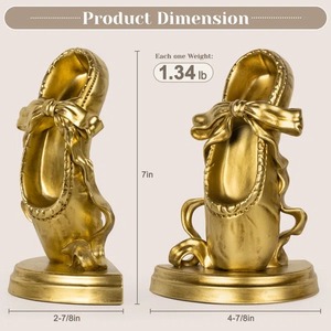 Porte-livres Bally en finition or de qualité supérieure pour étagères, présentoir de bureau et idée cadeau pour les amateurs de danse, vente en gros en provenance d'Inde - Product Image 6