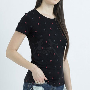 Camisetas ligeras con estampado de logotipo personalizado para mujer, camisetas cómodas para mujer para ropa informal - Product Image 3