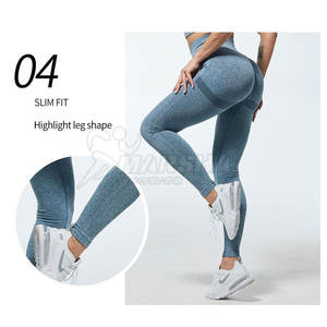 กางเกงโยคะไร้ตะเข็บสำหรับผู้หญิงกางเกงใส่เล่นโยคะผลิตในยิมของผู้หญิง - Product Image 1