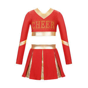 Ensemble de cheerleading sans manches avec logo personnalisé, respirant, équipes sportives, uniforme de cheerleader de haute qualité pour adultes - Product Image 1