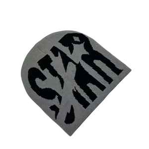 Bonnet en jacquard 100% acrylique personnalisé avec nœuds, bonnet d'hiver de haute qualité, design de lettres tendance, chaud au quotidien, unisexe - Product Image 4