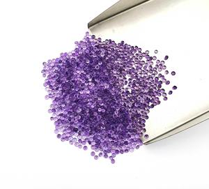 พลอยอเมทิสต์กลมตัดขนาด1.5มม. ลูกปัดหินอเมทิสต์ธรรมชาติเจียระไนแบบหลวมสำหรับทำเครื่องประดับโดยผู้ผลิตขายส่ง - Product Image 4