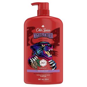 Gel douche nettoyant Old Spice pour hommes, 3X Defense, fraîcheur douche 24/7 avec parfum longue durée, gel lavant 2-en-1 corps et visage, NightPanther - Product Image 5