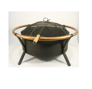 โครงเหล็กสำหรับเผาไฟโต๊ะทำจากไม้ด้านนอกเป็นหลุมไฟทำจากทองแดง - Product Image 6