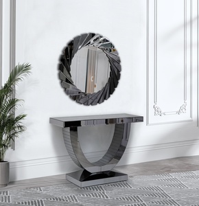 Mesa de consola de diamante aplastado para decoración de pasillo, espejo cuadrado para pared, muebles de lujo - Product Image 5