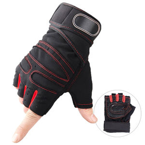 Haute qualité hommes respirant léger Powerlifting gants en cuir à doigts courts pour Gym Fitness haltérophilie - Product Image 6