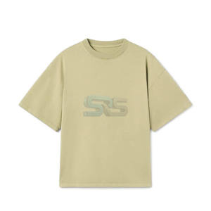 เสื้อยืดผ้าฝ้าย100% ทรงหลวมสำหรับผู้ชายเสื้อกีฬาสำหรับวิ่งออกกำลังกายแห้งเร็วระบายอากาศได้ดี - Product Image 1