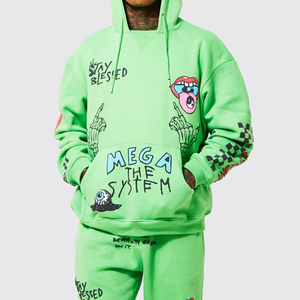Fabricante profesional Chándales con capucha de invierno para hombre Diseño personalizado Precio bajo Logotipo personalizado Superventas 100% algodón - Product Image 2