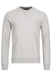 Sweat-shirt à manches longues pour homme, style automne-hiver, coupe ample, col rond minimaliste, en coton pur - Product Image 5