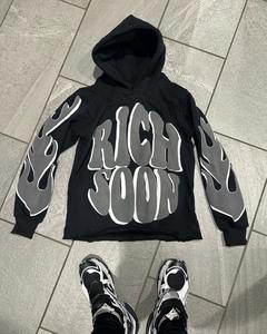 Sudadera estilo Hip Hop con estampado de letras "P" bordadas, ropa de moda informal para mujeres y hombres, dulce traje de Otoño Invierno - Product Image 1