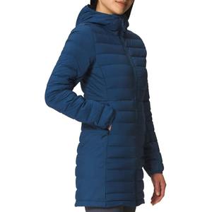 Veste d'hiver matelassée longue en tricot pour femme, imperméable, à capuche, écologique, respirante, style décontracté - Product Image 3