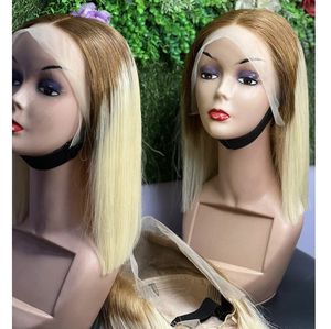 Venta al por mayor Bob corto Color personalizado peluca con flequillo para las mujeres negras recto rizado onda Remy pelucas de pelo con explosión - Product Image 2