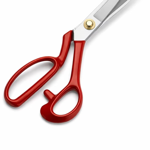 Tijeras Quirúrgicas de Acero Inoxidable de Primera Calidad con Mango Ergonómico Rojo, Corte Preciso, Duradero y Afilado - Product Image 3