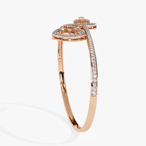 สร้อยข้อมือเพชรโมอิสสีทอง10K/14K สุดหรูคอลเลกชันเครื่องประดับเพชรธรรมชาติสำหรับผู้หญิง - Product Image 2