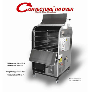 Fumoir rotatif à chargement par l'extrémité Ole Hickory Pits El-ib Ng avec interrupteur au pied |   Barbecue fumoir commercial Model EL avec grilles rotatives en promotion - Product Image 4