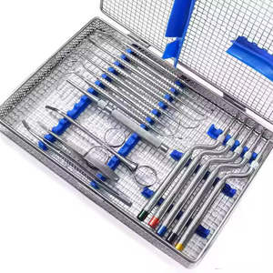 Instrumentos quirúrgicos para el ombligo, Kit de injerto óseo, 16 Uds., implante Dental, dientes, elevación de seno, elevadores de osteótomo, juego de instrumentos quirúrgicos CE - Product Image 3