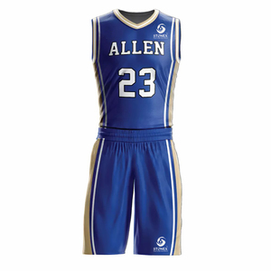 Camiseta de Baloncesto Personalizada sin Mangas con Cuello en V y Pantalones Cortos Deportivos con Logotipo Personalizado, Talla Grande, 100% Poliéster - Product Image 4