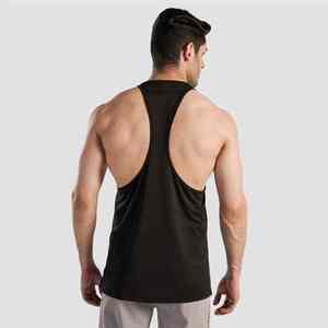 Vente en gros Débardeurs pour homme Style High Street Débardeur à col rond en coton respirant Vêtements de sport décontractés vierges pour homme - Product Image 5