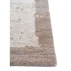 Alfombra Kavi Ivory de Lana y Seda de Bambú Anudada a Mano, Esk-330(3D), 10 mm de Grosor, Diseño Abstracto para Sala de Estar, Pasillo, Forma Rectangular - Product Image 4