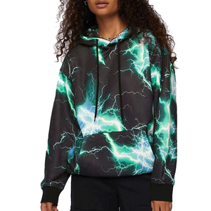 Nueva Llegada Sudadera con Capucha de Punto Oversize Estampada para Mujer, Transpirable, con Logo Frontal, Estilo Casual Urbano para Otoño-Invierno - Product Image 1