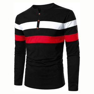 2025 vente en gros personnalisé imprimé Logo hommes chemise à manches longues 100% coton T-shirt pour hommes coupe ample imprimé à manches longues t-shirts - Product Image 4