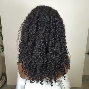 CHEVEUX HUMAINS PERRUQUES DE CHEVEUX VIERGES HD TRANSPARENT 180% PERRUQUE FRONTALE BOUCLÉE VIETNAMIENNE pour FEMMES CAP TAILLE PETIT - Product Image 4